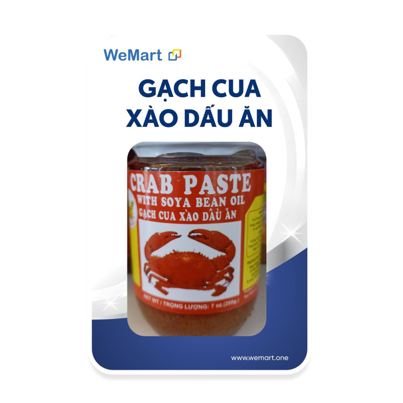 Gạch cua xào dấu ăn