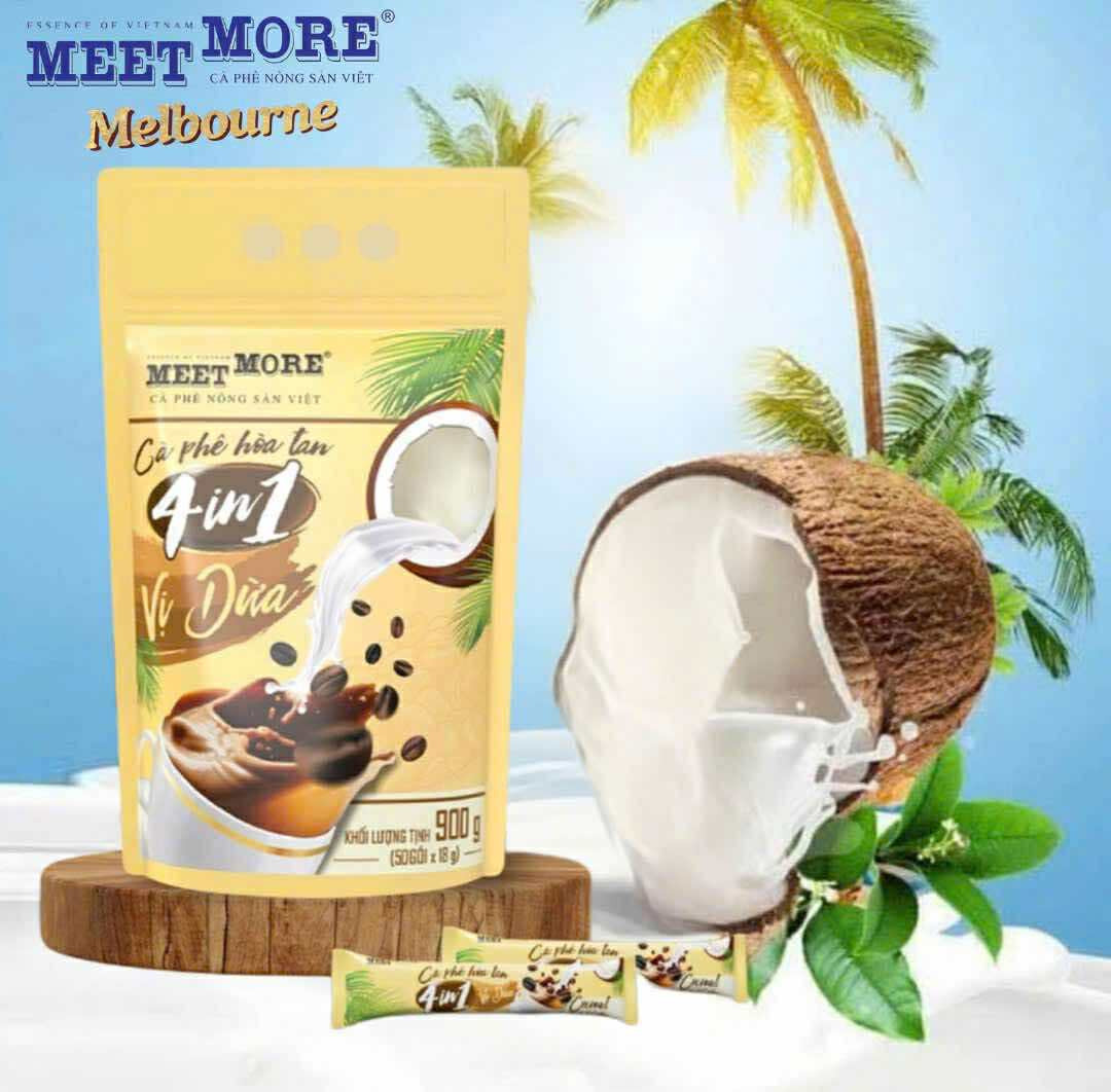 cà phê hòa tan vị dừa lớn