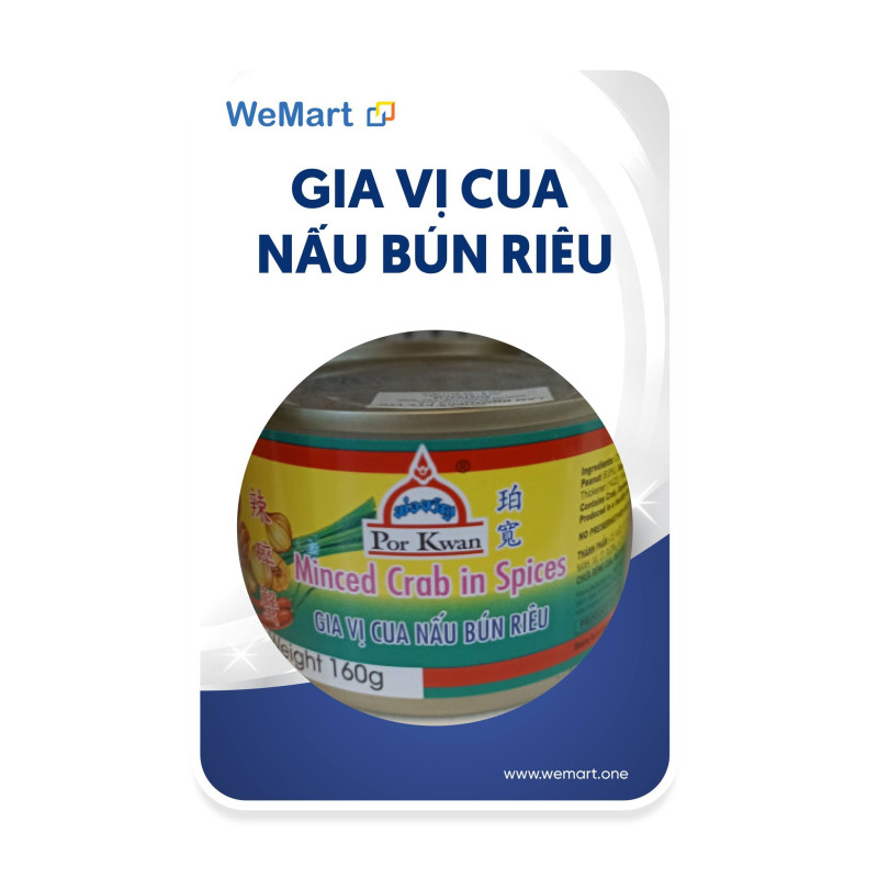 Gia vị cua nấu bún riêu
