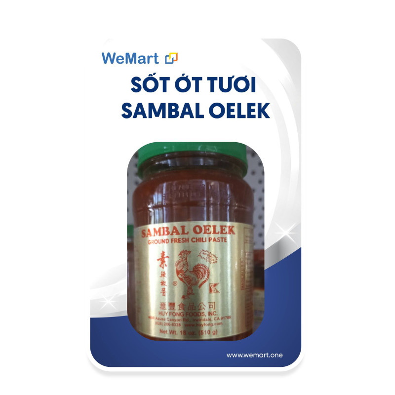 Sốt ớt tươi Sambal Oelek