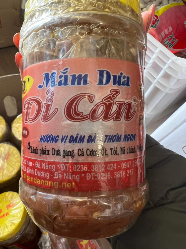 Mắm dưa cà dì cẩn