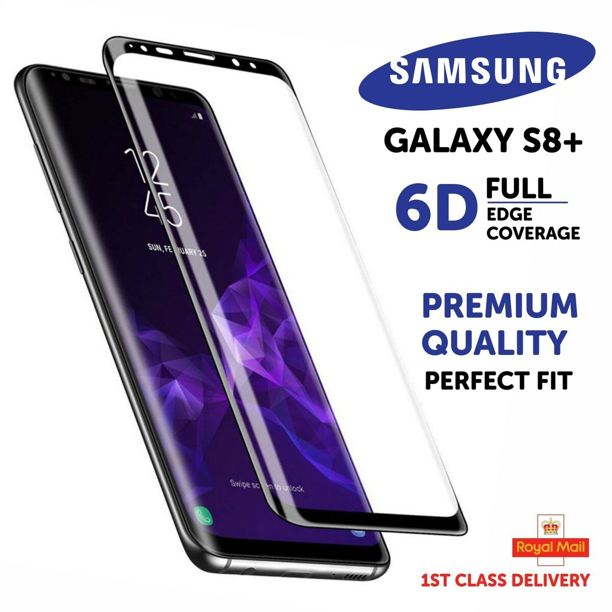 Samsung S8 Plus Tempered Glass 5D Glass