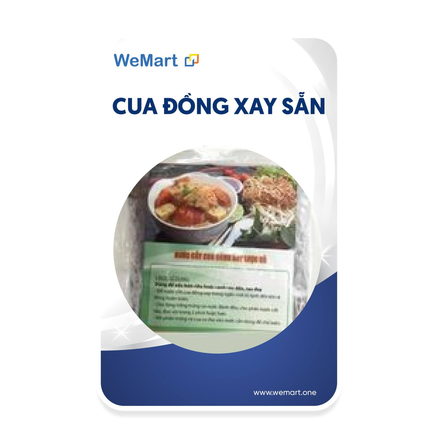 Cua đồng xay sạch