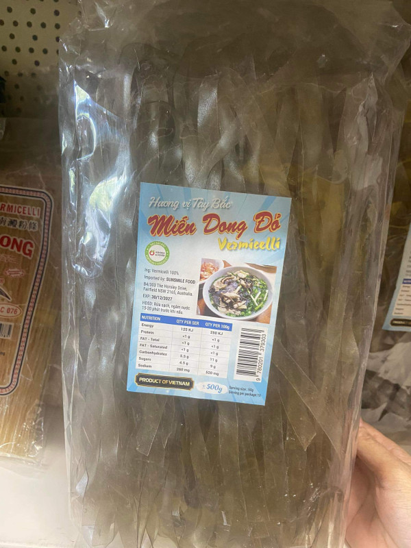 Miến dong đỏ 12$