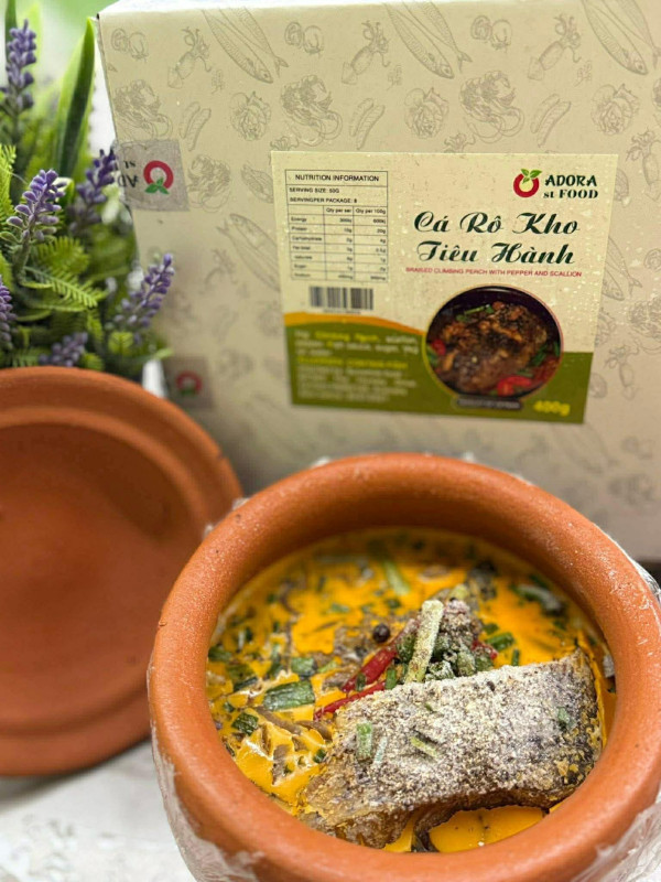 Cá Rô kho tiêu hành