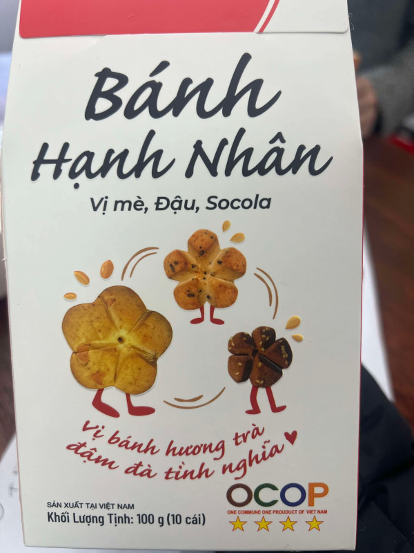 Bánh hạnh nhân vị mè đâu socola