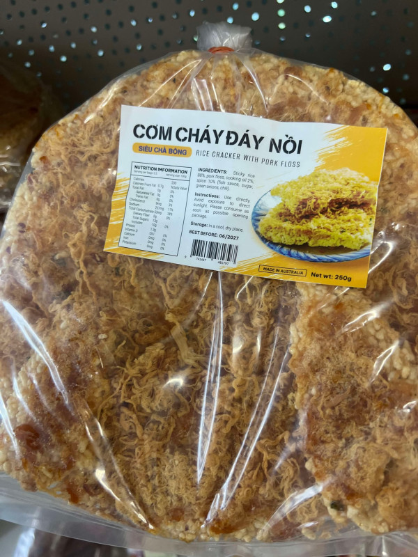 cơm cháy đáy nồi siêu chà bông 250g