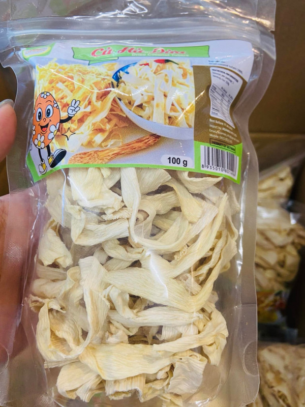 củ hủ dừa sấy khô