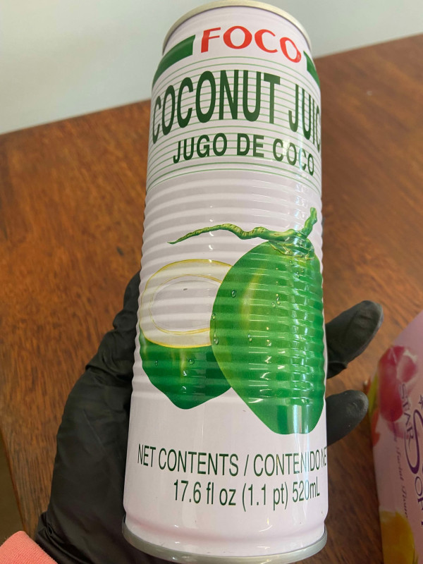 Nước dừa đóng chai 5$ 520g