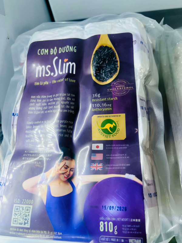 Cơm gạo lứt 14$ 810g