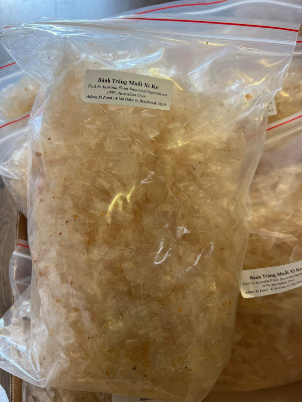 Bánh tráng muối xì ke